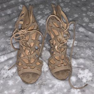 Christian Siriano lace-up heels